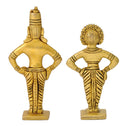 Lord Vitthal and Rukmini - Brass Idols