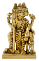 Lord Dattatreya Brass Figurine