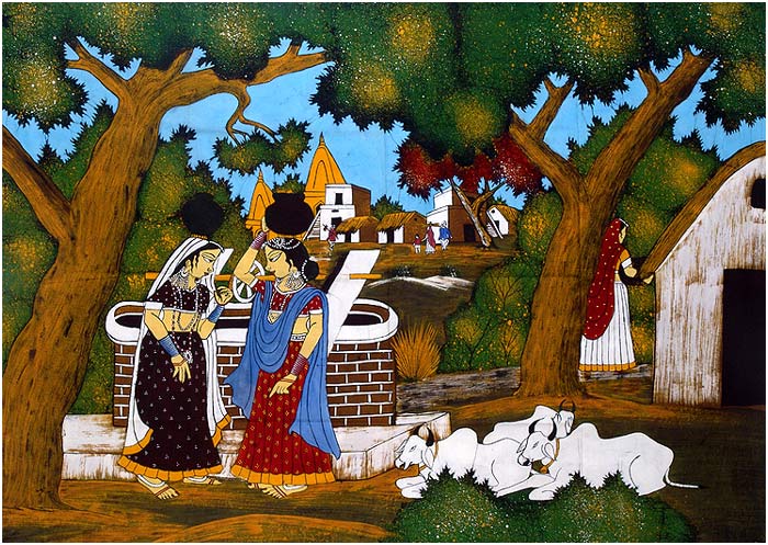 Gossip - Batik Painting