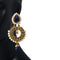 Crunchy Fashions Pearl and Gold Prated Alloy Danglers & Drop