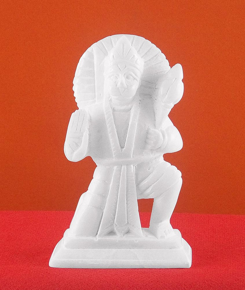 Lord Hanuman in Abhaya Mudra Soft Stone Statue