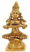 Goddess Annapurna - Brass Statue 2.75"