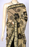 Neutral Saree with Beautiful Floral Work