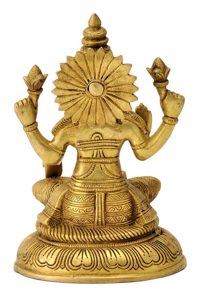 Goddess Ma Lakshmi Brass Figurine