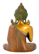 Buddha in Abhya Mudra - Brass Figurine 6"