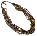 'Ethnic Beauty' multi strand beaded necklace