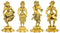 Female Musicians of Medieval India - Set of 4 Statues