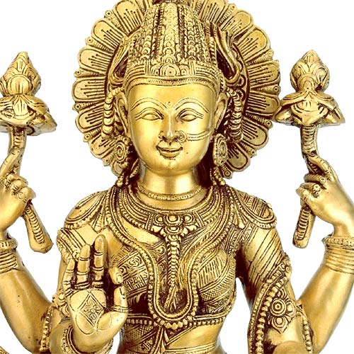 Maha Lakshmi Brass Sculpture