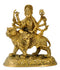 Goddess Durga Sculpture in Brass