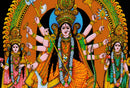 Goddess Durga Ma - Beautiful Cotton Tapestry