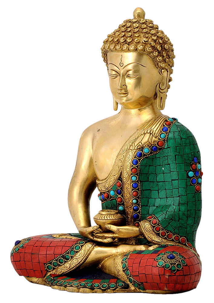 Brass Lord Buddha Statue - Meditation Pose