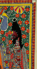Lord Rama & Ahalya -Madhubani Painting on Handmade Paper