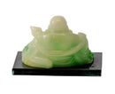 Laughing Buddha Resin Statue in Jade Finish