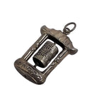 Buddhist Mantra Wheel Pendant - Sterling Silver