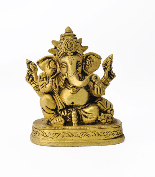 King Ganesha - Brass Statue