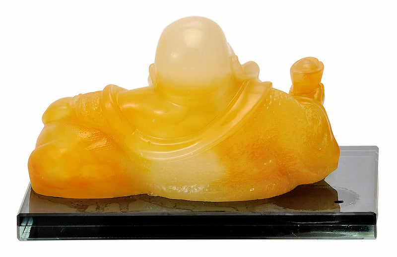 Seated Laughing Buddha Resin Statue
