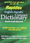 Rapidex English-marathi (compact) Dictionary (English and Marathi Edition) [Paperback] Pustak Mahal