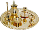 Pure Brass Pooja Thali Set
