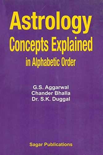 Astrology Concepts Explained in Alphabetic Order [Paperback] G.S. Agarwal, Chander Bhalla, Dr. S.K. Duggal