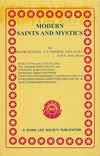 Modern Saints and Mystics [Unknown Binding] A N Sharma