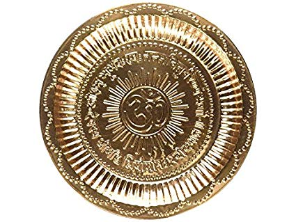 Pure Brass Pooja Thali Set
