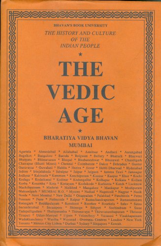 The History and Culture of the Indian People: Volume 1. The Vedic Age R.C.Majumdar