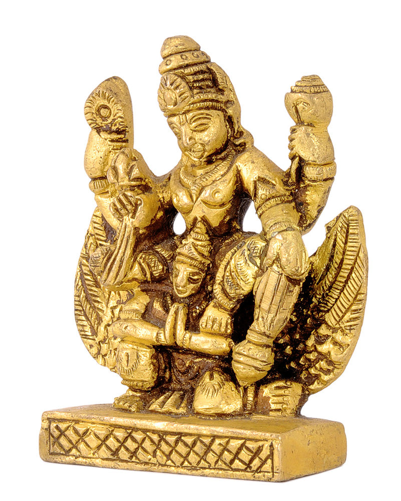 Lord Vishnu Seated on Garuda