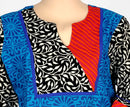 Blue Printed Cotton Kurta
