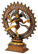 Beautiful Lord Nataraja Golden Brown Finish