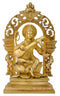 Seated Goddess Saraswati Playing Veena