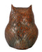 Brass Owl Figurine Copper Red Finish for Home Decor