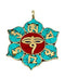 Om Mani Pame Hum Mantra Pendant with Swayambhunath Symbol