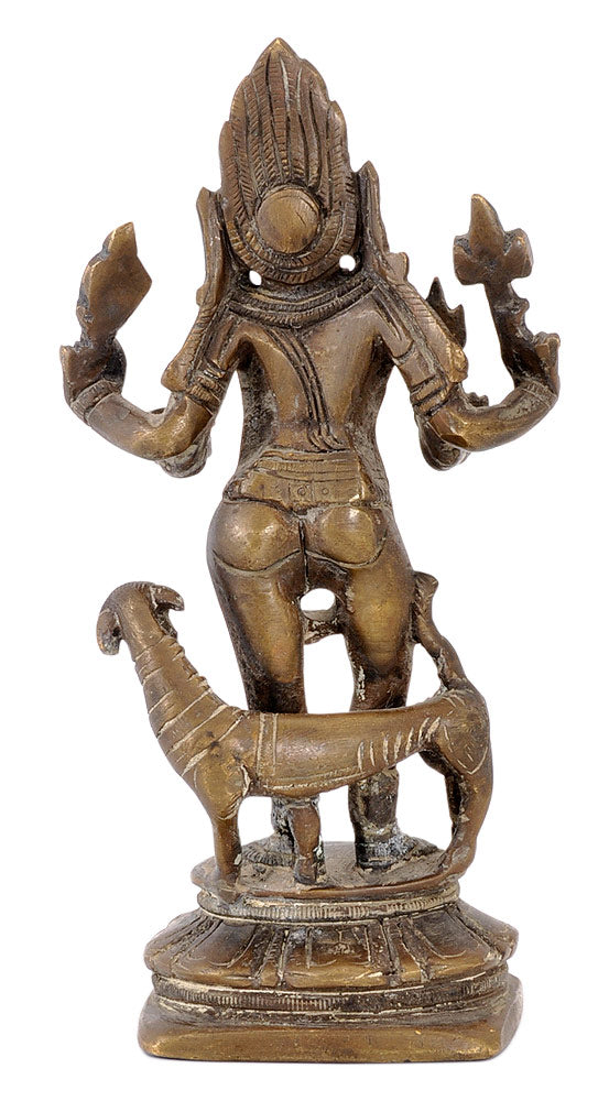 Lord Bhairav Antique Finish Statue