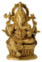 Seated Ekdanta Ganesha - Brass Figure