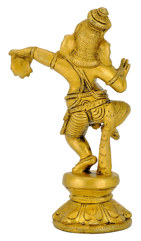 Dancing Lord Ganesha Brass Figure