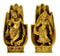 Lord Krishna and Radha Rani Sculpted on Hand Brass Sculpture