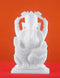 Pure White Alabaster Stone Ganpati Maharaj