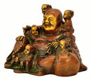 Laughing Buddha Playing with Five Childrens