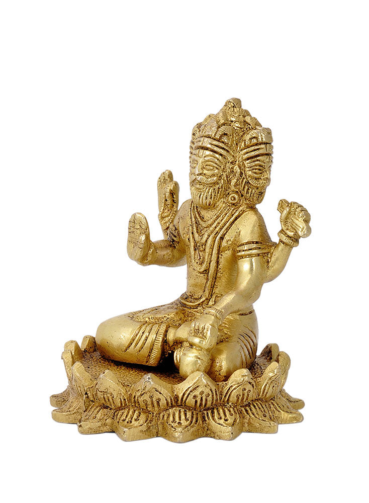 'Lord Brahma' Creater of Universe - Brass Statue