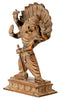 Blessing Lord Narasimha Statue in Brown Antique Finish