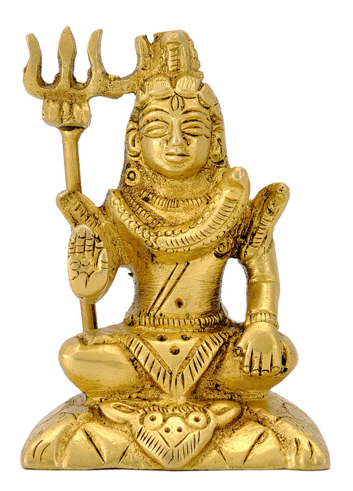 Lord Shiva Miniature Brass Figure