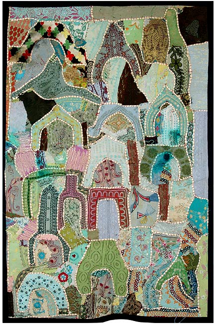 'Old City' Embroidered Wall Hanging