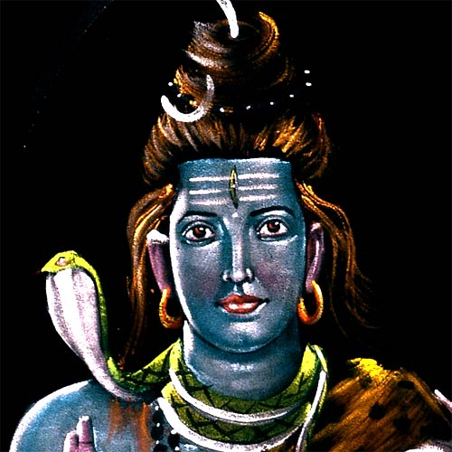 Shri Kailasheshwar Shiva - Velvet Painting 26"