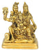 Gauri Shankar with Ganesha - Brass Statue