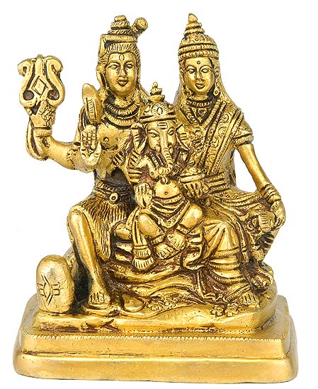 Shiva Parivar Brass Statue