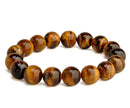 'Golden Balls' Tiger Eye Beads Stretch Bracelet