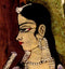 Radha Teases Krishna - Cotton Batik Painting