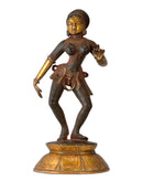 "Dancing Lady" Apsara The Nymph Antiquated Brass Statue