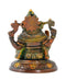 Blessing Lord Ganesha Brass Statue