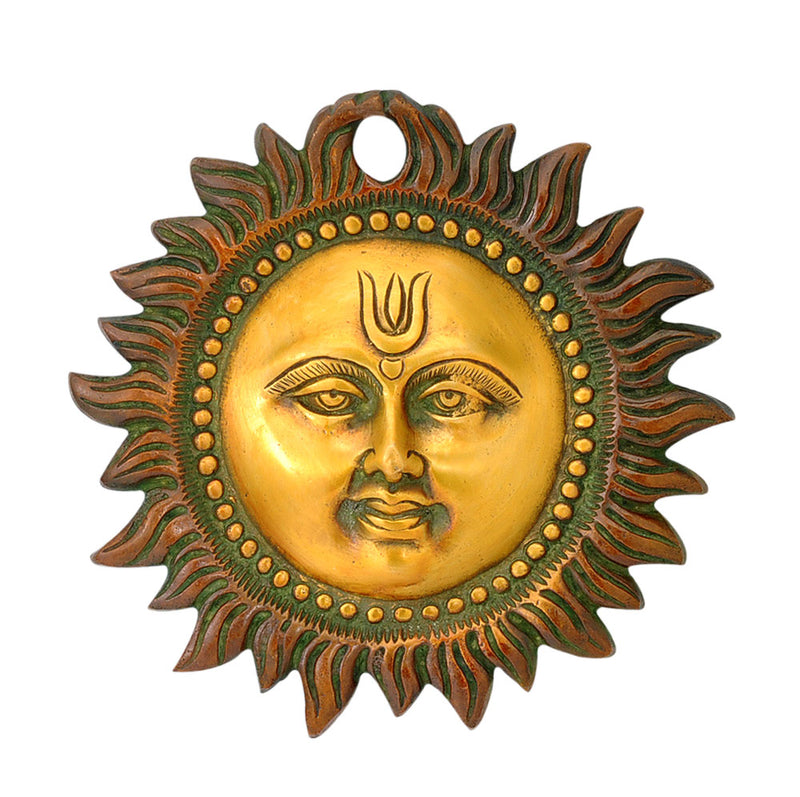 Brass Sun Wall Hanging Mask
